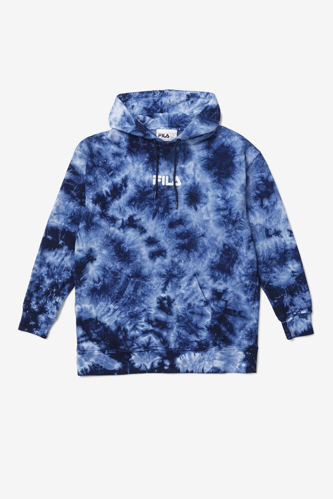 Fila Hættetrøje Dame Blå Presley Tie Dye EUT-723168